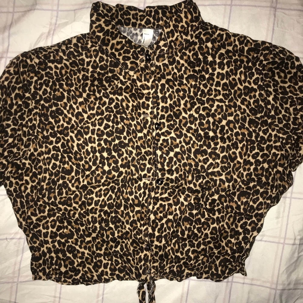 Cheetah Print Blouse